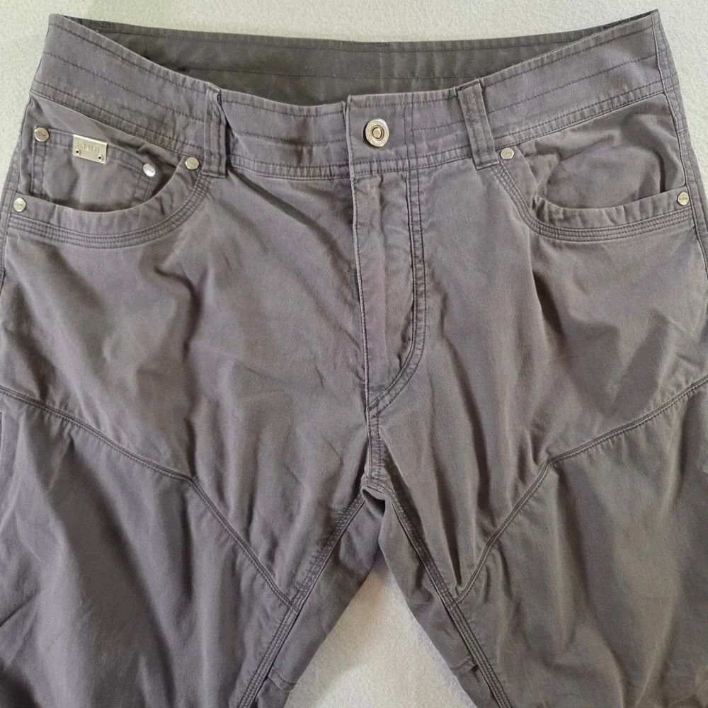 Kuhl Konfidant Air Klassic Fit 34x32 Gray Vented Hiking Work Pants Breathable